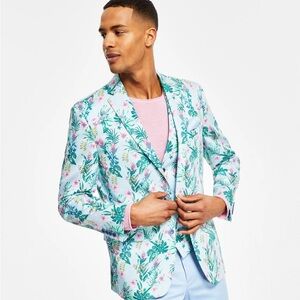 Bar III Floral Sport Coat with Pink Accents